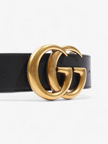 Gucci CS Marmont Wide Belt Black Leather 90cm / 36"