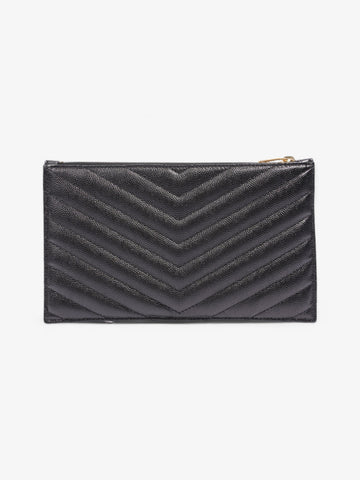 Saint Laurent Cassandre Pouch Black Matelasse Leather