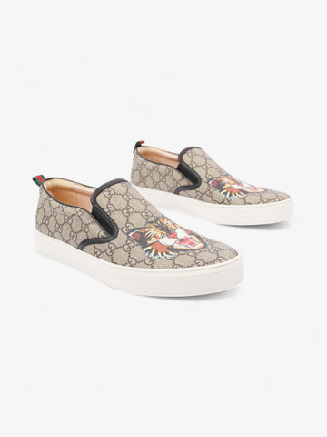 Gucci CS Supreme Angry Cat Sneakers Monogram / Black Canvas EU 44 UK 10