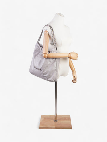Chanel 22 Grey Calfskin Leather Medium