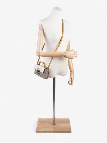 Gucci Padlock Top Handle CS Supreme / Cream / Mustard Calfskin Leather Mini
