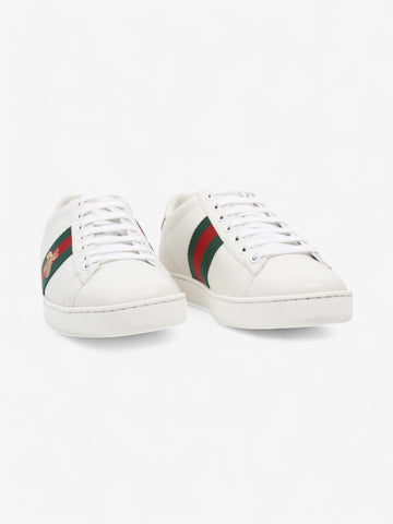 Gucci New Ace Low Bee White  / Green / Red Leather EU 37 UK 4
