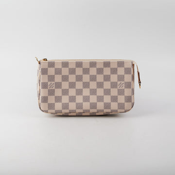 Louis Vuitton Pochette Damier Azur Shoulder Bag
