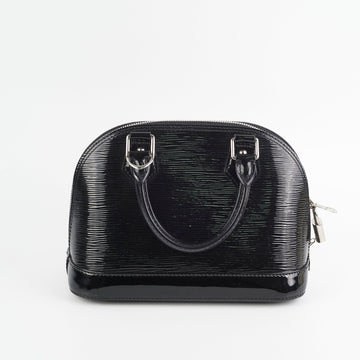 Louis Vuitton Alma BB Epi Patent Black