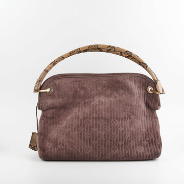 Louis Vuitton Monogram Suede Python Whisper Bag