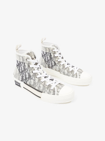 Christian Dior B23 White  / Grey Oblique Rubber EU 42 UK 8