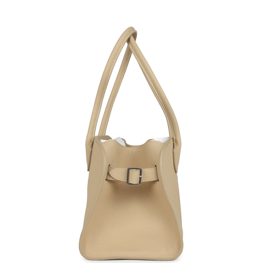 The Row Margaux Shoulder 12 Bag Boulder Calfskin Silver Hardware