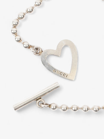 Gucci Heart ToCSle Bracelet Silver Silver Sterling 17