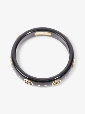 Gucci Icon CS Ring Black / Gold Yellow Gold 13 (Circumference - 53mm)