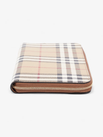 Burberry Travel Organiser Archive Beige Coated Canvas