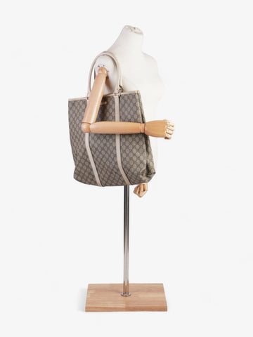Gucci CS Supreme Tote Beige And Ebony CS Supreme Coated Canvas