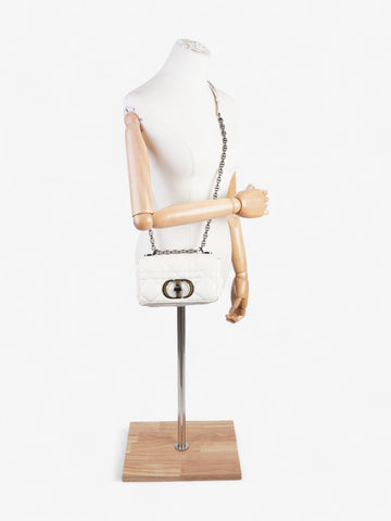 Christian Dior Caro Latte Dior Calfskin Leather Small