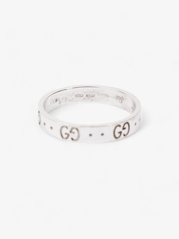Gucci Icon Thin Ring White Gold White Gold 19 (Circumference - 59mm)