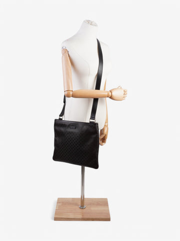 Gucci CS Imprime Messenger Dark Brown Coated Canvas