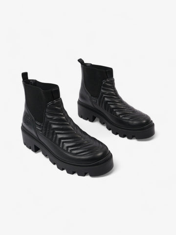 Gucci CS Marmont Boots Black Leather EU 40.5 UK 7.5