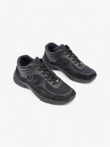 Chanel CC Logo Sneakers Black Suede EU 39 UK 6