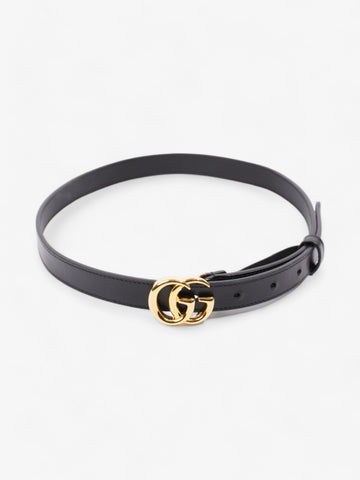 Gucci CS Marmont Thin Belt Black Leather 70cm 28"