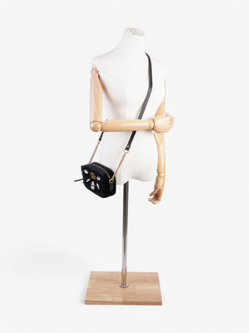 Gucci CS Marmont Crystal Black Velvet Mini