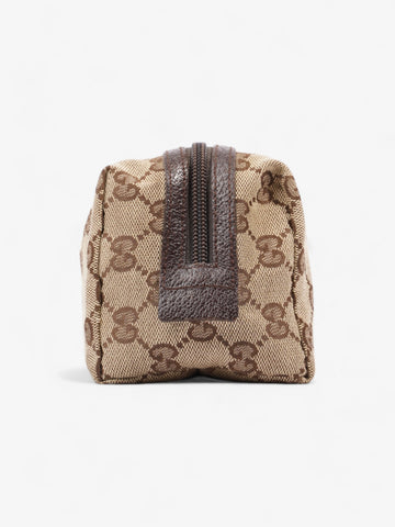 Gucci Cosmetic Pouch Beige And Ebony CS Supreme Canvas