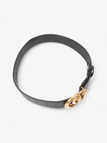 Gucci CS Marmont 2015 Re-Edition Wide Belt Black / Gold Leather 65cm / 26"