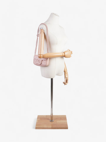Gucci CS Marmont Belt Bag Baby Pink Matelasse Leather