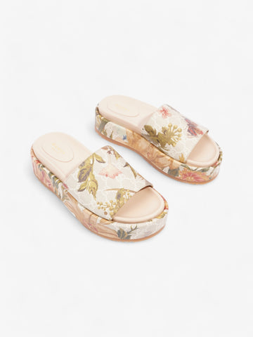 Gucci CS Flora Platform Slides CS Supreme / Multicoloured Canvas EU 38 UK 5