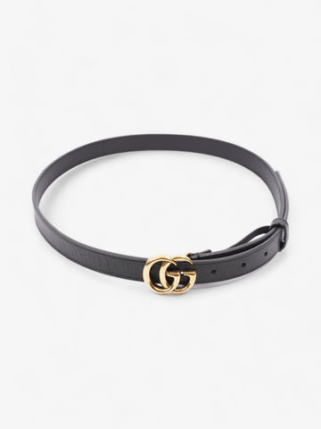 Gucci CS Marmont Thin Belt Black Leather 85cm 34"