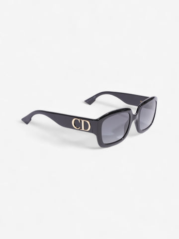 Christian Dior Square Sunglasses Black Acetate 145mm