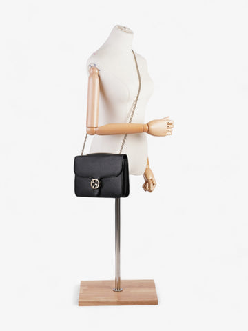 Gucci Interlocking CS Crossbody Bag Black Leather