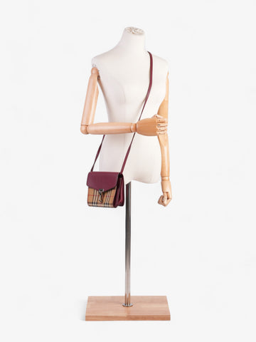 Burberry Macken Vintage Check / Burgundy Leather