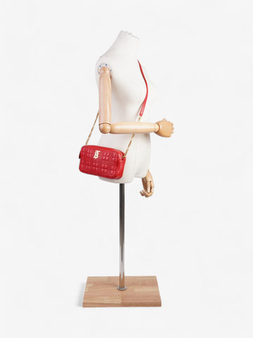 Burberry Lola Camera Bag Red Leather Small