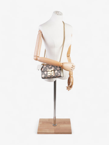 Gucci Padlock Berry Shoulder Bag CS Supreme / Rose Gold Canvas Small