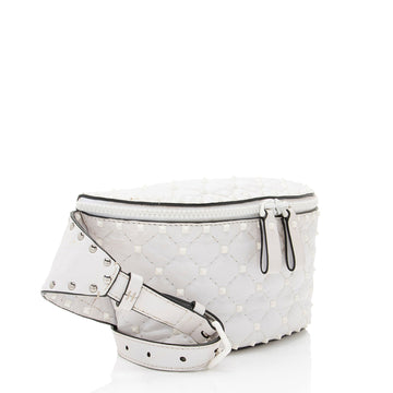 Valentino Leather Rockstud Spike Belt Bag