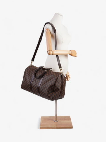 Louis Vuitton Keepall Bandouliere Damier Ebene Coated Canvas 45