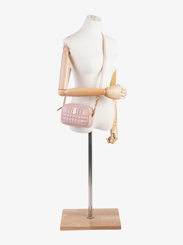 Burberry Lola Camera Bag Dusty Pink Leather Mini