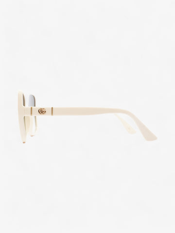 Gucci Oversized Sunglasses Cream Acetate 145mm