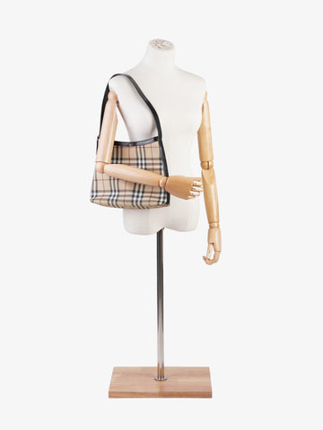 Burberry Check Shoulder Bag Nova Check Canvas