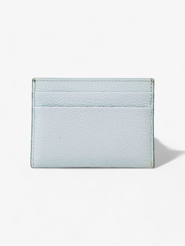 Burberry TB Card Holder Light Blue Grained Leather