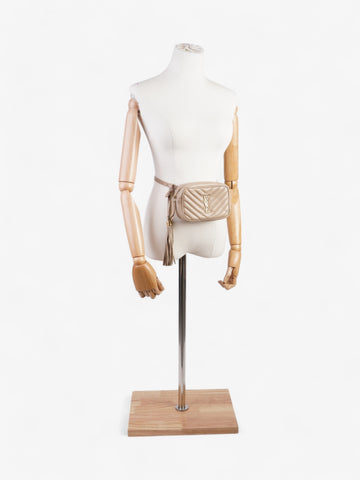 Saint Laurent Lou Belt Bag Beige Matelasse Leather