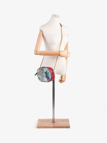 Gucci Blooms Chain CS Bloom / CS Supreme / Hibiscus Red Coated Canvas Mini
