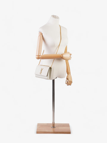 Saint Laurent Kate White Leather Small
