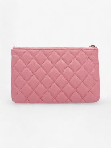 Chanel Coin and Card Purse Pink Caviar Leather