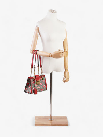 Gucci CS Apple Padlock Beige And Ebony CS Supreme / Red Coated Canvas Small
