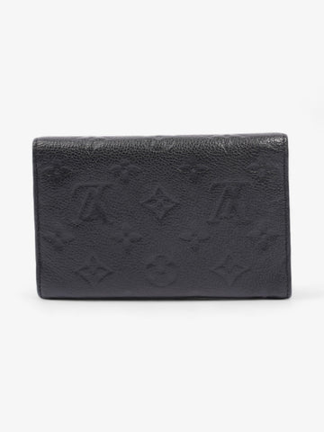 Louis Vuitton Curieuse Trifold wallet  Black / Black Empreinte Leather