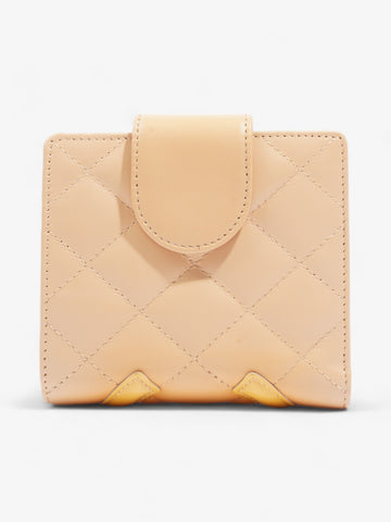 Chanel Cambon Line Wallet Beige Leather