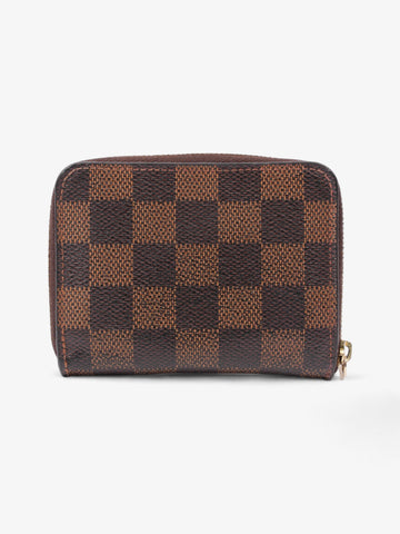 Louis Vuitton Zippy Wallet Damier Ebene Coated Canvas
