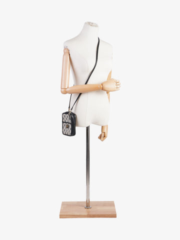 Gucci CS Supreme Shoulder Bag  Navy / Beige Leather