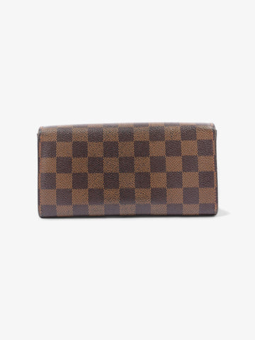 Louis Vuitton Sarah Wallet Damier Ebene Coated Canvas