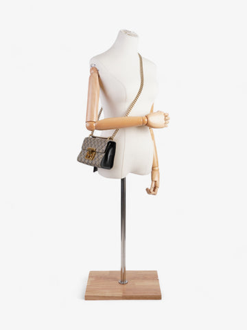 Gucci Padlock Bees CS Supreme / Black / Gold Coated Canvas Small