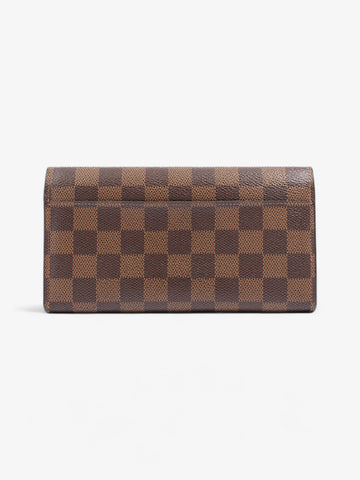 Louis Vuitton Sarah Wallet Damier Ebene Coated Canvas